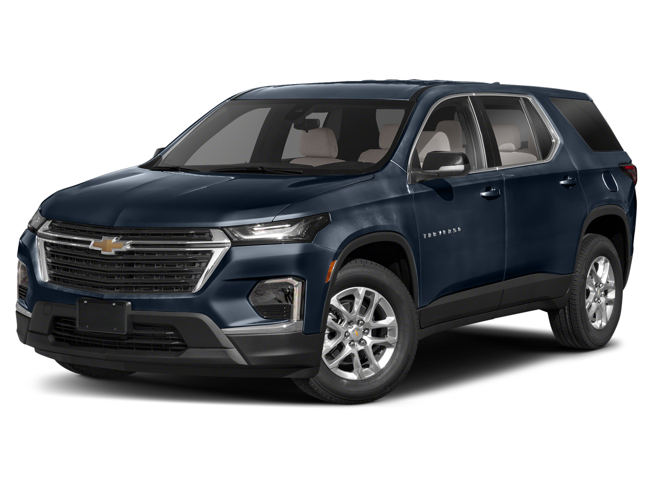 2023 Chevrolet Traverse LT Cloth in Summit White — front three-quarter view
