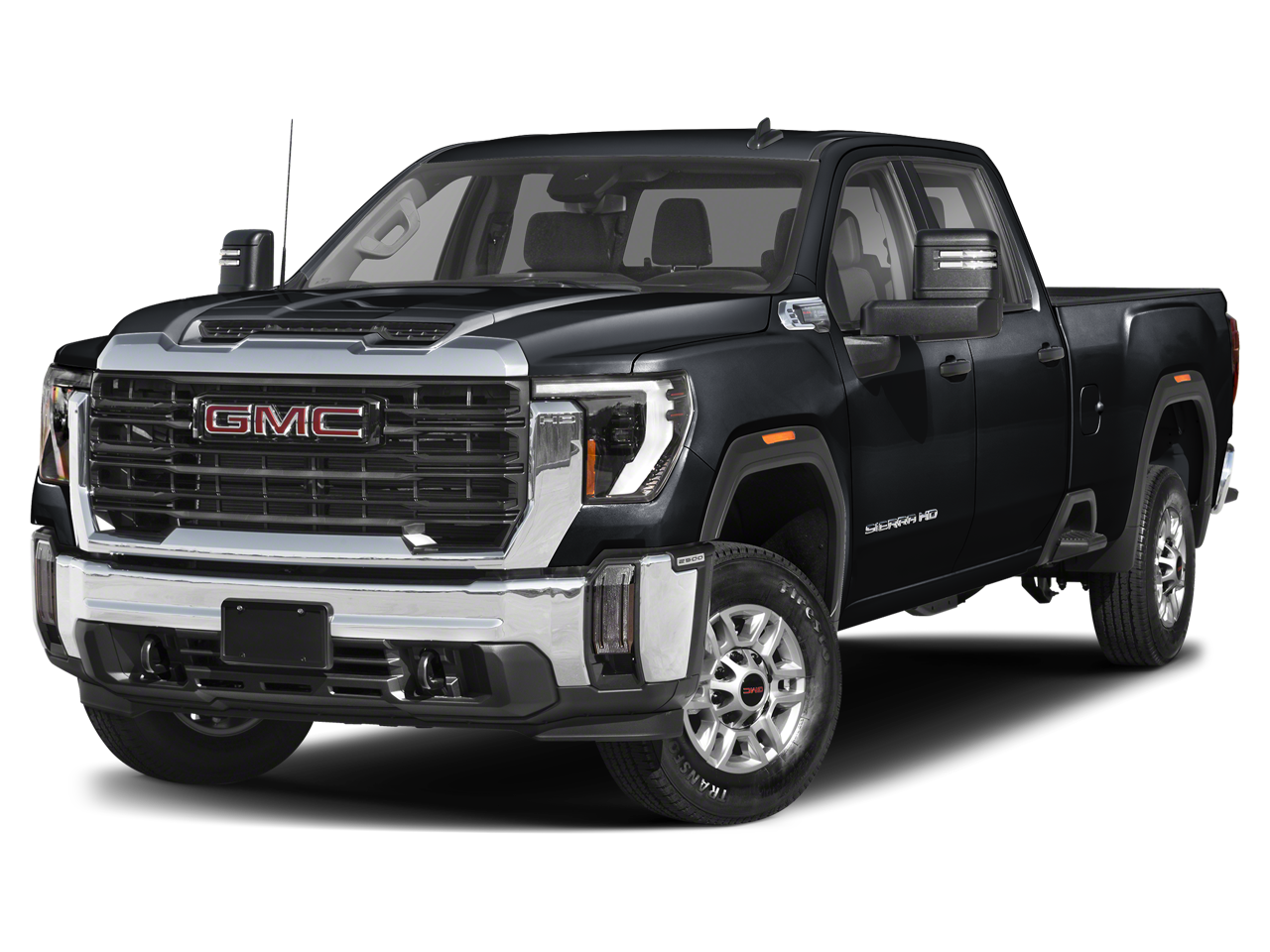 2025 GMC Sierra 2500 HD Denali in Onyx Black — front three-quarter view