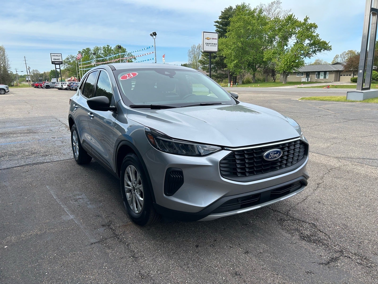2024 Ford Escape Active in Gray — front three-quarter view