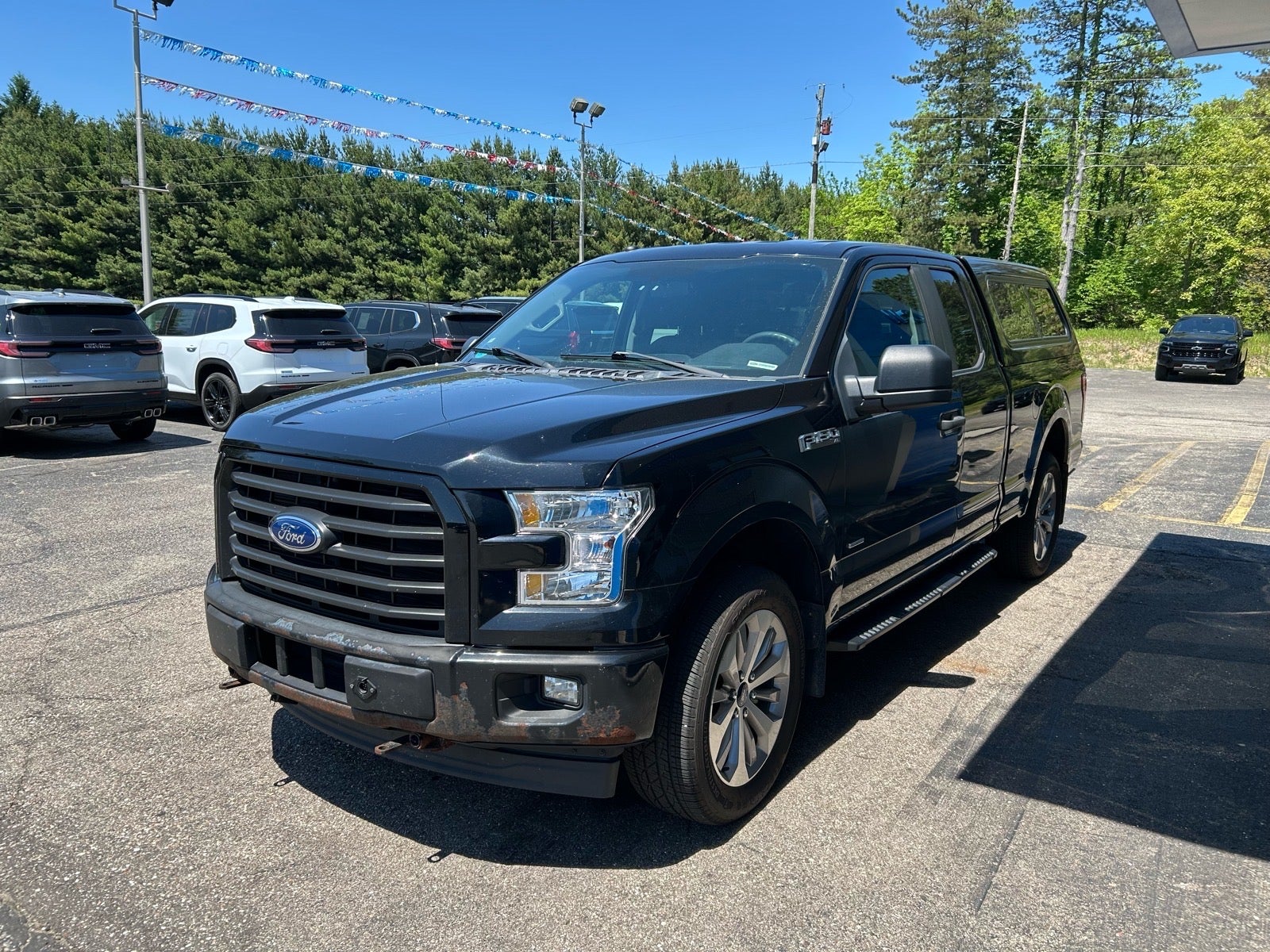 2017 Ford F-150 XL in Black — front three-quarter view