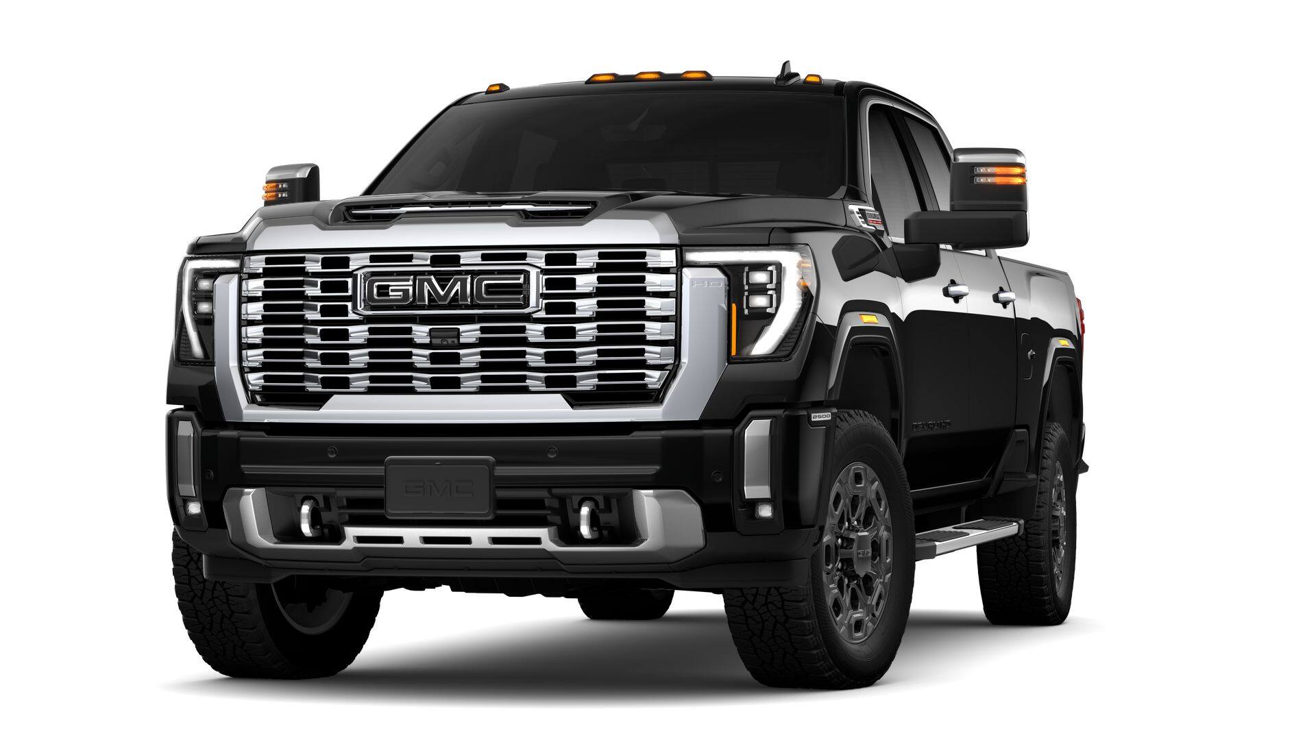 2026 GMC Sierra 2500 HD Denali in Onyx Black — front three-quarter view