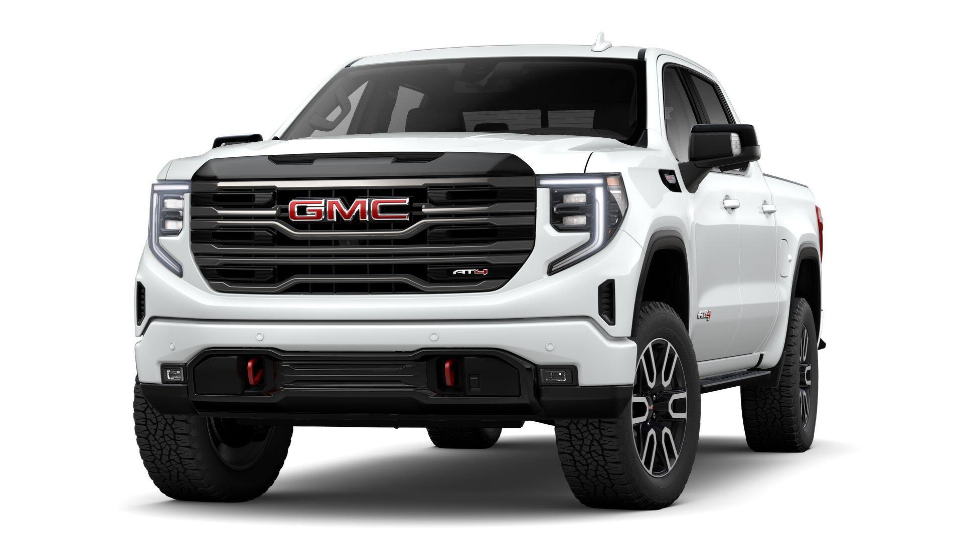 2026 GMC Sierra 1500 AT4 in Summit White — front three-quarter view